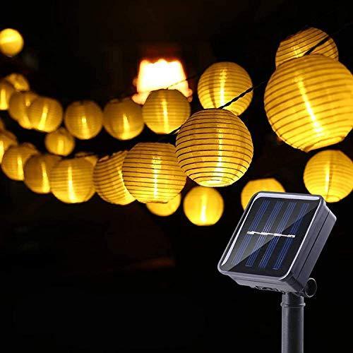 Joomer Solar Lichterkette Lampion Au En M Er Led Ip Wasserdicht