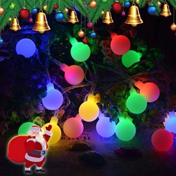 Lichterkette strombetrieben B-right 100 LED Globe Lichterkette, Lichterkette bunt, Innen- Außen Lichterkette glühbirne Fernbedienung,Weihnachtsbeleuchtung für Weihnachten Hochzeit Party Weihnachtsbaum - 9
