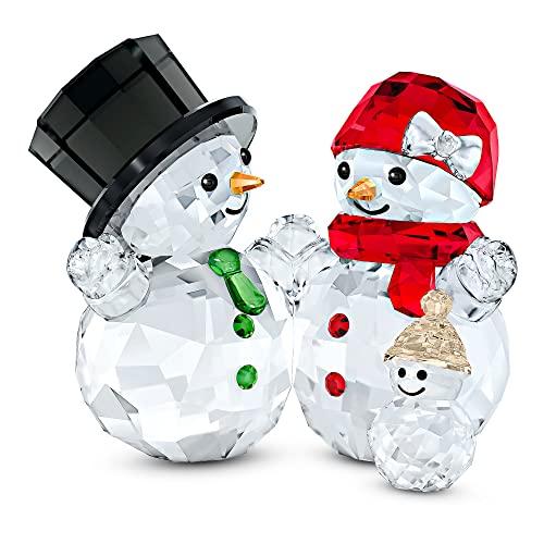 Swarovski Schneemannfamilie, Weihnachtliche Dekoration mit Strahlenden